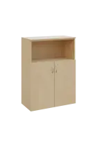 N 3 - 8DN kancelářská skříň, 2-dveřová/nika, 1100x800x400, bříza irská